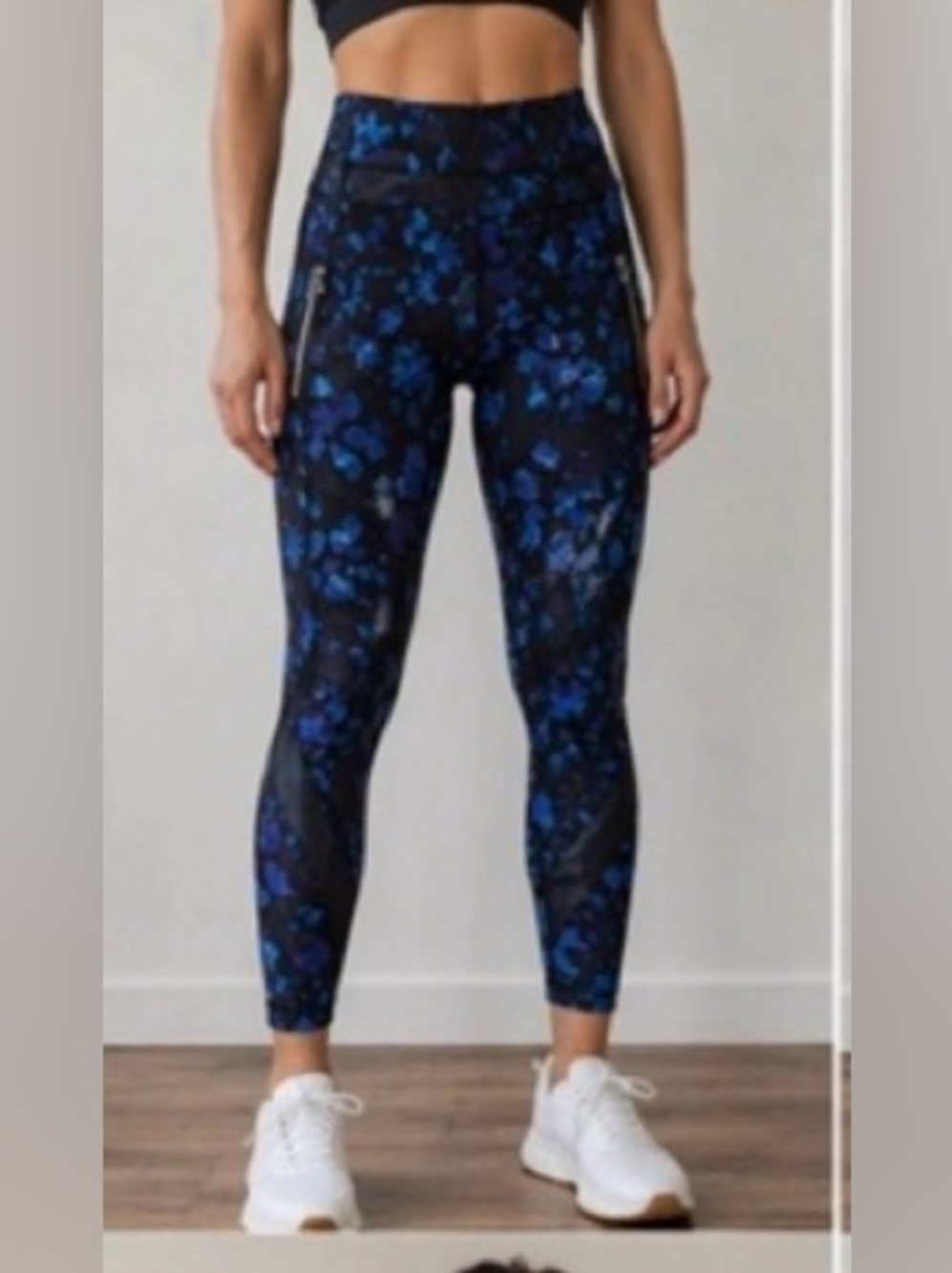Lululemon Fast and Free High Rise Tight Blue Camo Print 5 Pocket Sz 6 - Picture 3 of 15